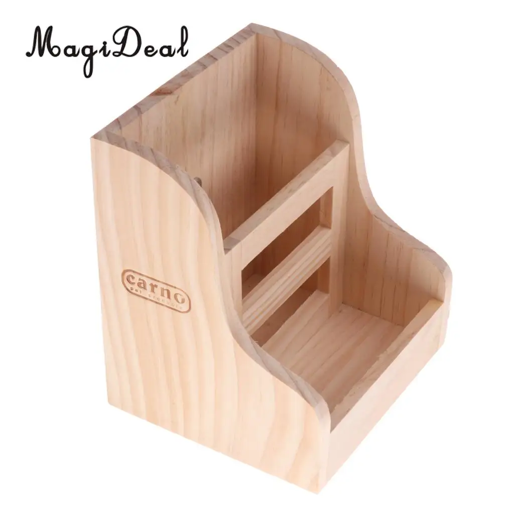  2-in-1 Functional Rabbit Wooden Bowl Feeder Bunny Guinea Pig Chinchilla Hay Grass Rack Manager Small Animals