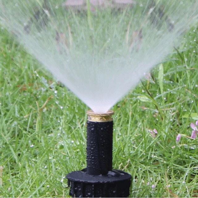 90-360 Degree Pop up Sprinklers Plastic Lawn Watering Sprinkler Head Adjustable Garden Spray Nozzle 1/2″ Female Thread 1 Pc