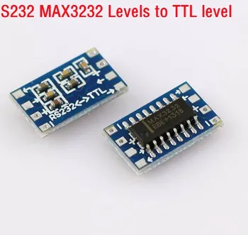 

10pcs/lot MCU mini RS232 MAX3232 level to TTL level converter board serial converter board module