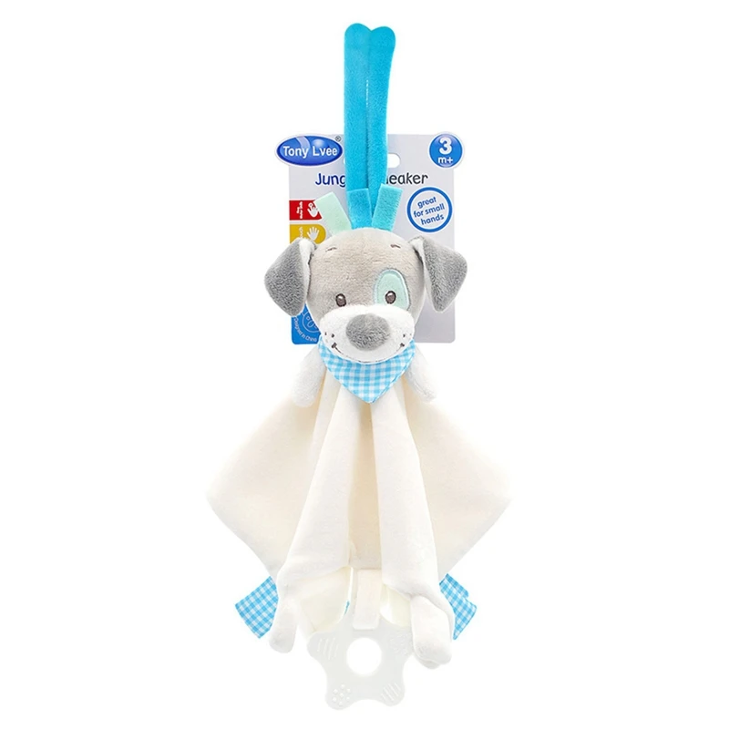 Newborn Kids Baby Soft Plush Animal Doll Toy Infant Appease Towel Grasping Rattles Playmate Calm Toys