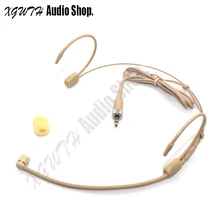 Гарнитура с головным динамическим микрофоном, супер кардиоидный для Sennheiser, беспроводной передатчик, 3,5 мм, запирающий винт