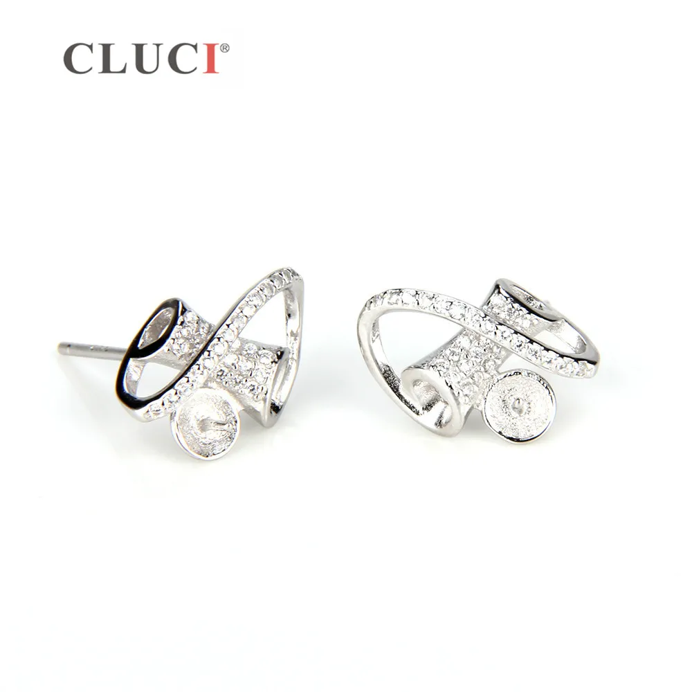 Cluci 925 Sterling Silver Spinning Earrings Ing Stud Cluci 925 Sterling Silver Spinning Earrings Ing Stud For Women Fashion Color Party Wedding Jewelry Dropship In From