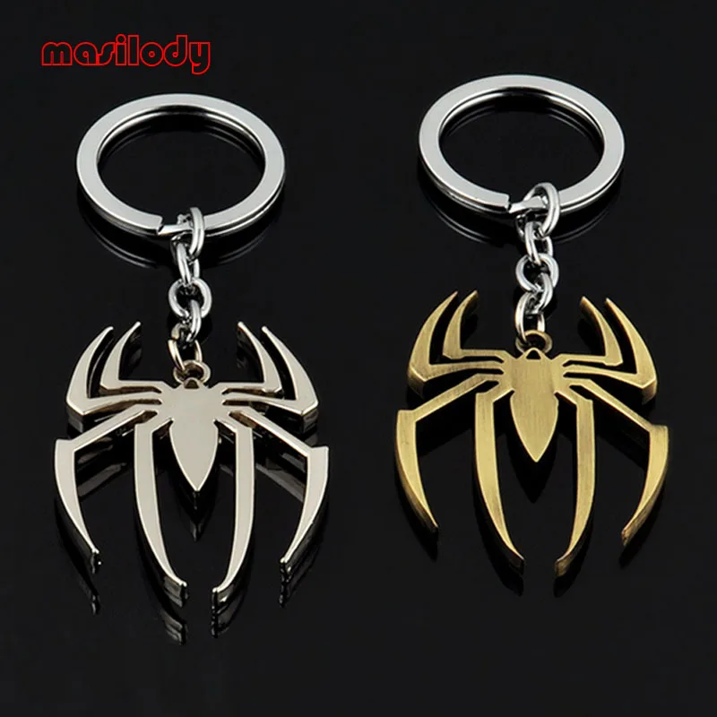 2 шт. металлические брелоки в виде паука|toy keyrings|spider man keychainmen keychain |