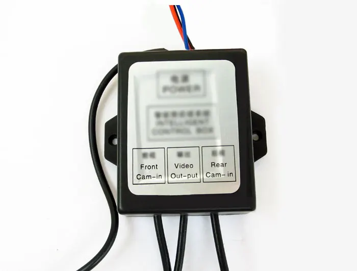 Car Parking Camera Video Channel Converter Auto Switch Front /View Side/Rearview Rear View Camera Video Control Box with Manual