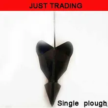 Walking tractor matched single plough opener colter boot opening share ridger