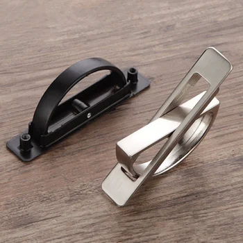 

Hot sale Rotating Invisible handle Tatami Wardrobe Drawer pulls door knobs for cabinet Hidden Handle Furniture Hardware