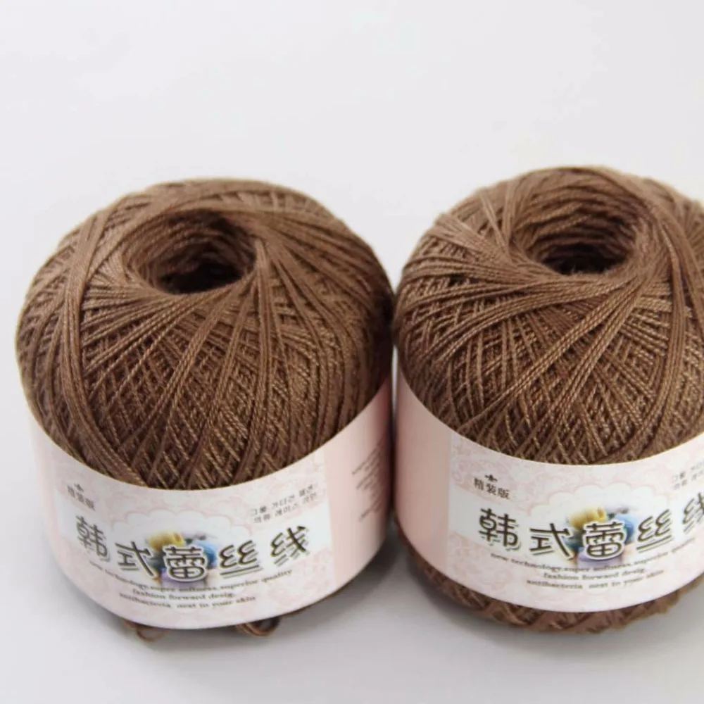 Free shipping 2 BallsX50g High quality soft 100 Cotton Crocheted Yarn