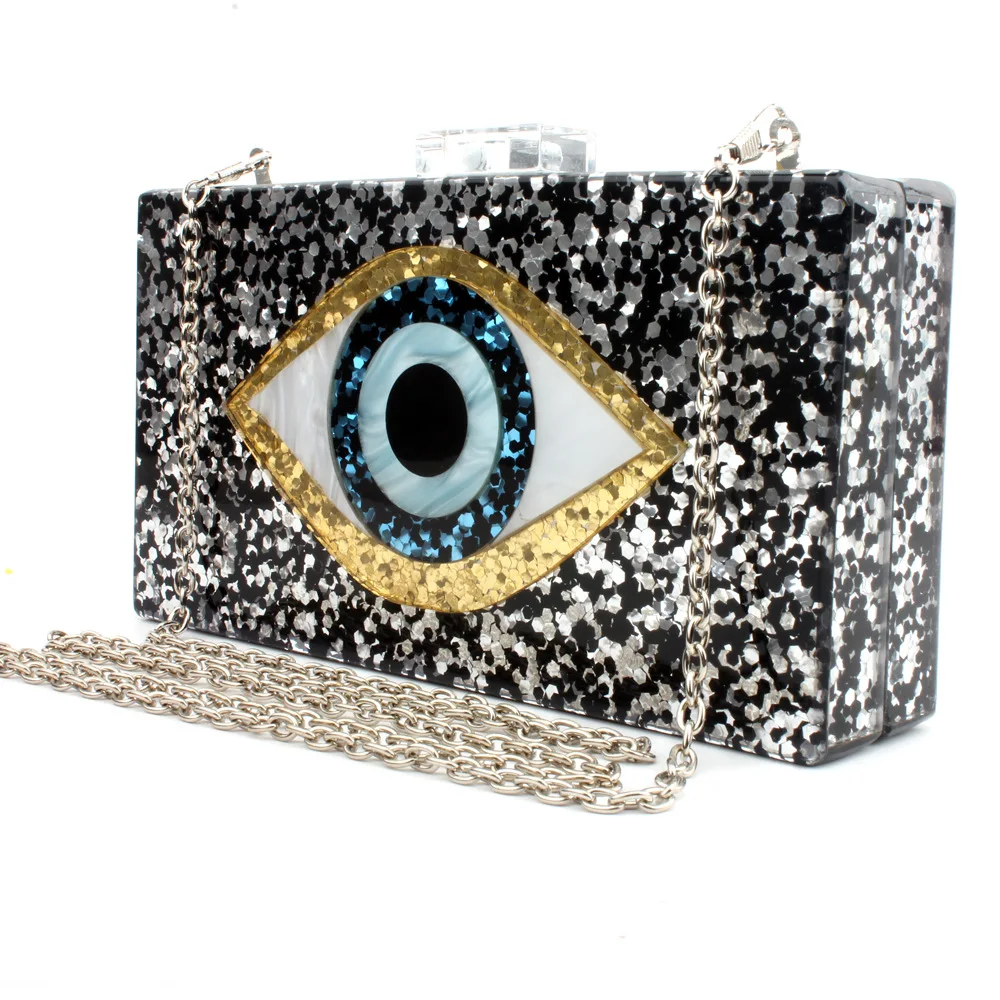 

Bags for women handbag designer New Wallet Messenger Bag Eyes Sequins Acrylic Clutch Bag Shoulder Diagonal Wedding Dinner Bag