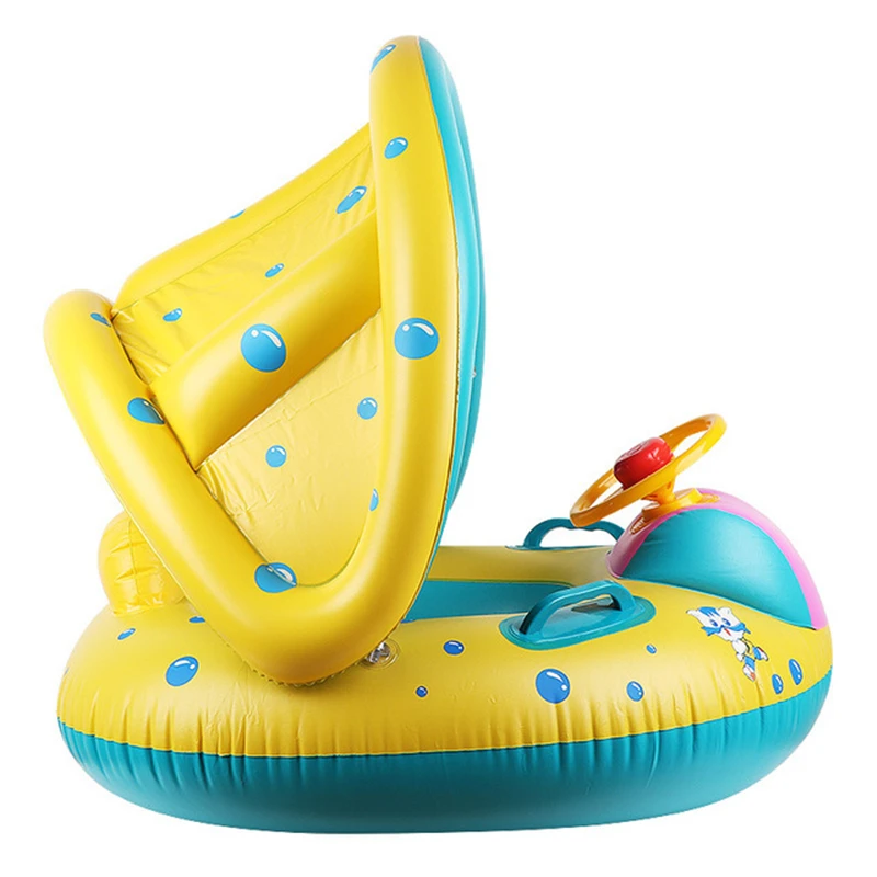 Детское надувное кольцо для плавания с фламинго, надувное кольцо для плавания, лодка, плот, бассейн, для купания, забавные пляжные игрушки для детей 2-6 лет