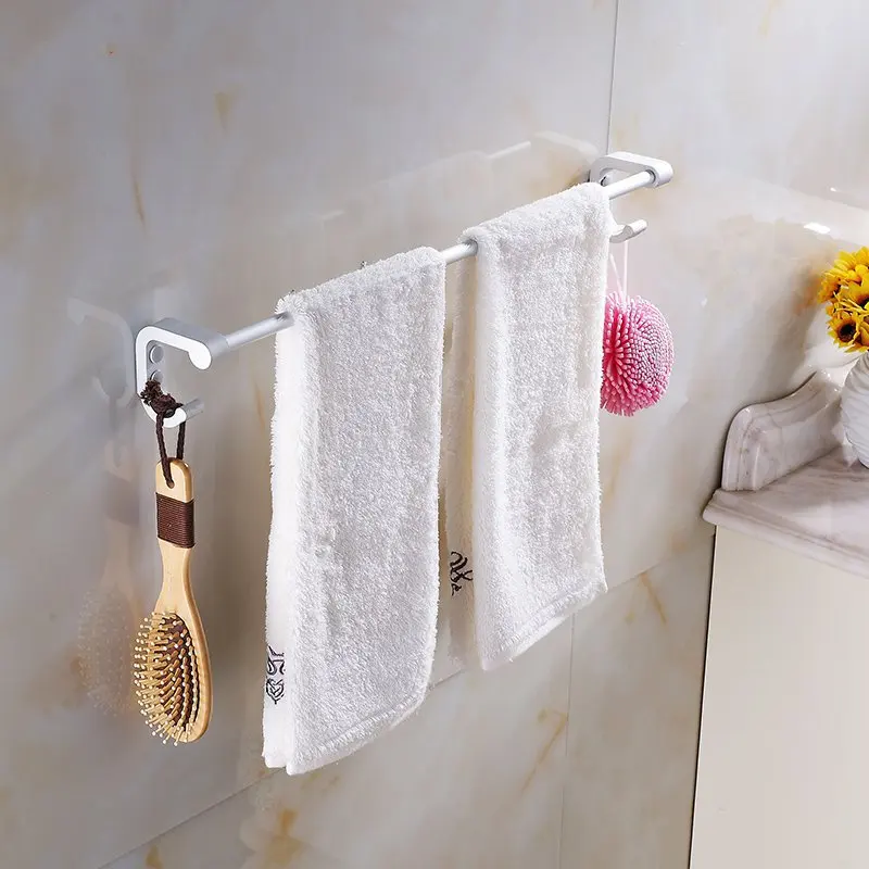 

Bathroom Accessories Yutian Peter Shield Aluminum Space Thick Solid Single Towel Bar To Seat Multi-purpose Hook Upgrades
