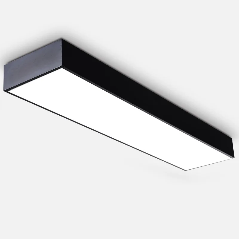 Us 69 0 25 Off Modern Ceiling Light Suspension Surface Mounted Aluminum Led Ceiling Light Hanging Linear Ceiling Lamp For Office Home In Ceiling