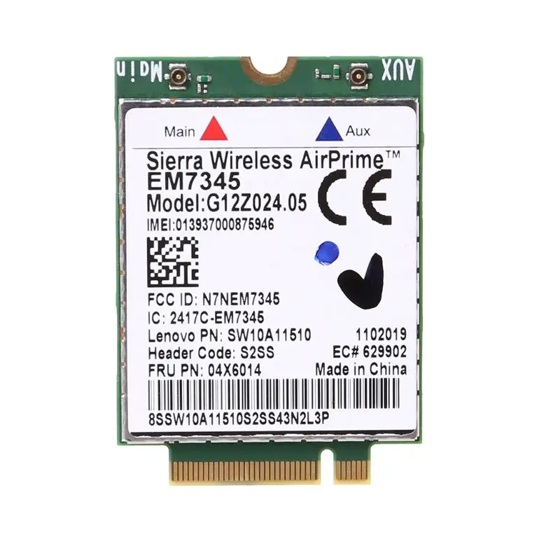 Беспроводная карта EM7345 4G LTE WWAN для Lenovo Thinkpad 04X6092 04X6015 04X6014 Sierra | Компьютеры и офис