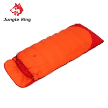 Jungle King 2017 winter outdoor authentic warm sleeping bag envelope widening thickening filling 1500 g quality wool -25 degrees