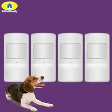 Золотой безопасности 4 шт. беспроводной Pet Immune Pir датчик движения для G90B Plus S5 WiFi GSM домашняя сигнализация Охранная GS-WMS08