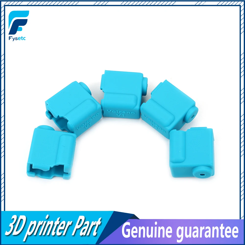 10pcs Blue Volcano V1 Silicone Sock Heated Block J-head Hotend Bowden/Direct Extruder Cover 3D Printer Part | Компьютеры и офис