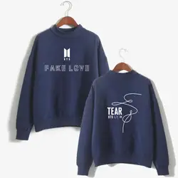 BTS Love Yourself Tear горячая Распродажа аниме Принт женщины/мужчины поддельная любовь крутая футболка с водолазкой мода осень плюсразмер 4XLA7141-7144