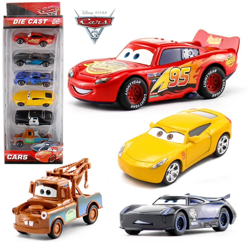 Disney &quotТачки 3 металлический автомобиль игрушки Lightning McQueen Cruz Ramirez черный Storm Jackson
