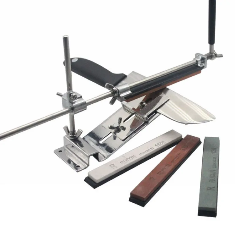 

Stainless Steel Knife Sharpener Professional Sharpening System Whetstone Kitchen Tools Accessories Grinding Knife Sharpening Set
