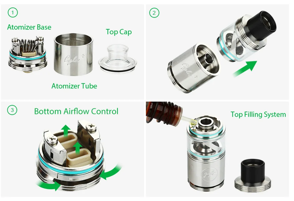 WISMEC Cylin Plus RTARDA Tank Kit - 3.5ml4