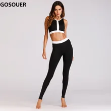 Женский комплект для йоги спортивный бюстгальтер топ+ брюки спортивная одежда для бега женские комплекты для йоги фитнеса брюки дышащие Леггинсы для йоги комплект