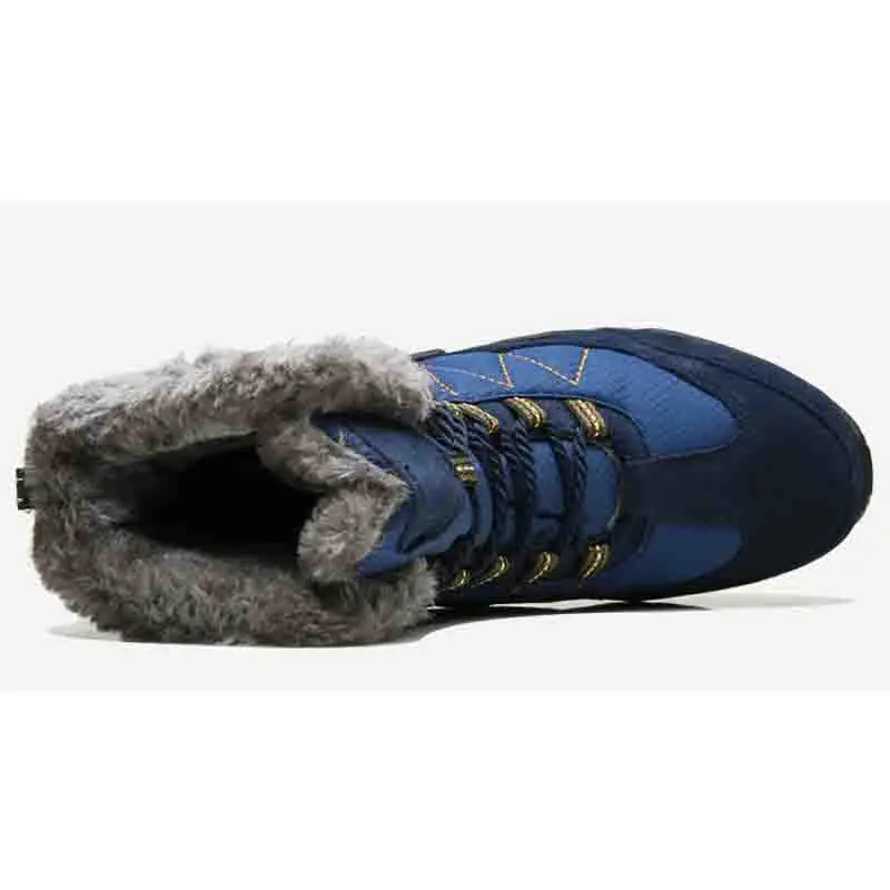 YIQITAZER мужские зимние сапоги с мехом обувь мужская зимняя уличная рабочая обувь мужская обувь модные резиновые ботильоны мужские