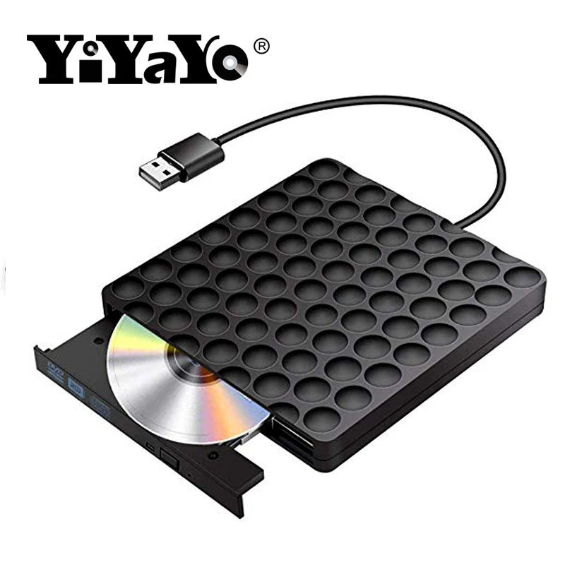 YiYaYo оптический привод USB 3,0 DVD привод CD rom плеер DVD RW горелка для ноутбука hp lenovo компьютер PC Macbook OS Окно 10