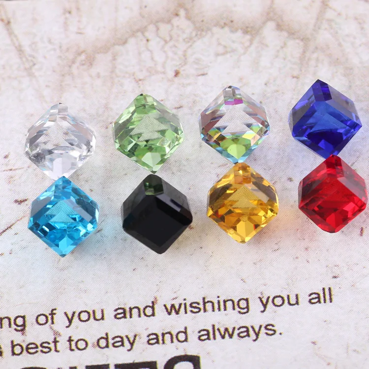 

7MM 8 colors magnet Earrings for women Fashion Trendy geometr cub zirconia crystal Earrings ears clip no pierced