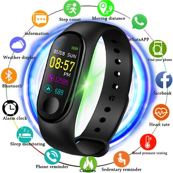 

LIGE New Smart Bracelet Heart Rate Blood Pressure Monitor Fitness Tracker Smart Wristband Sport Pedometer Watch For Android IOS
