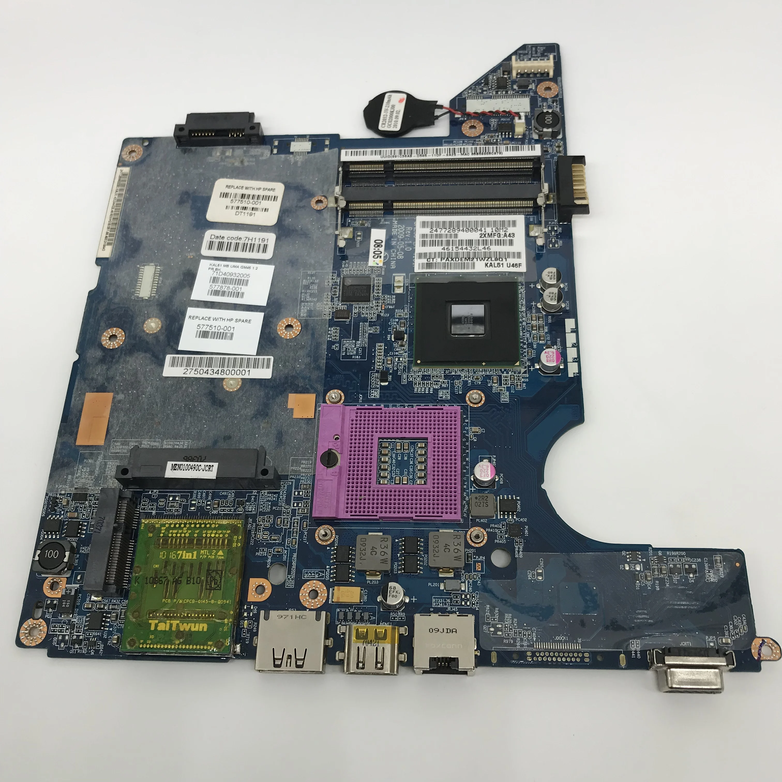 Материнская плата для ноутбука HP Compaq CQ40 JAL50 LA-4103P 590316-001 577512-001 | Компьютеры и офис