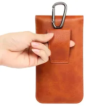 Вертикальный флип кожаный чехол на пояс с висящей пряжкой для samsung S6/iPhone 6 Plus для 5,1-5,5 дюйма смартфонов