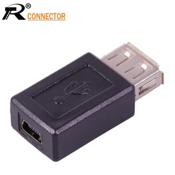 

100pcs USB Female to MINI USB female adapter for mobile phone data cable USB connector