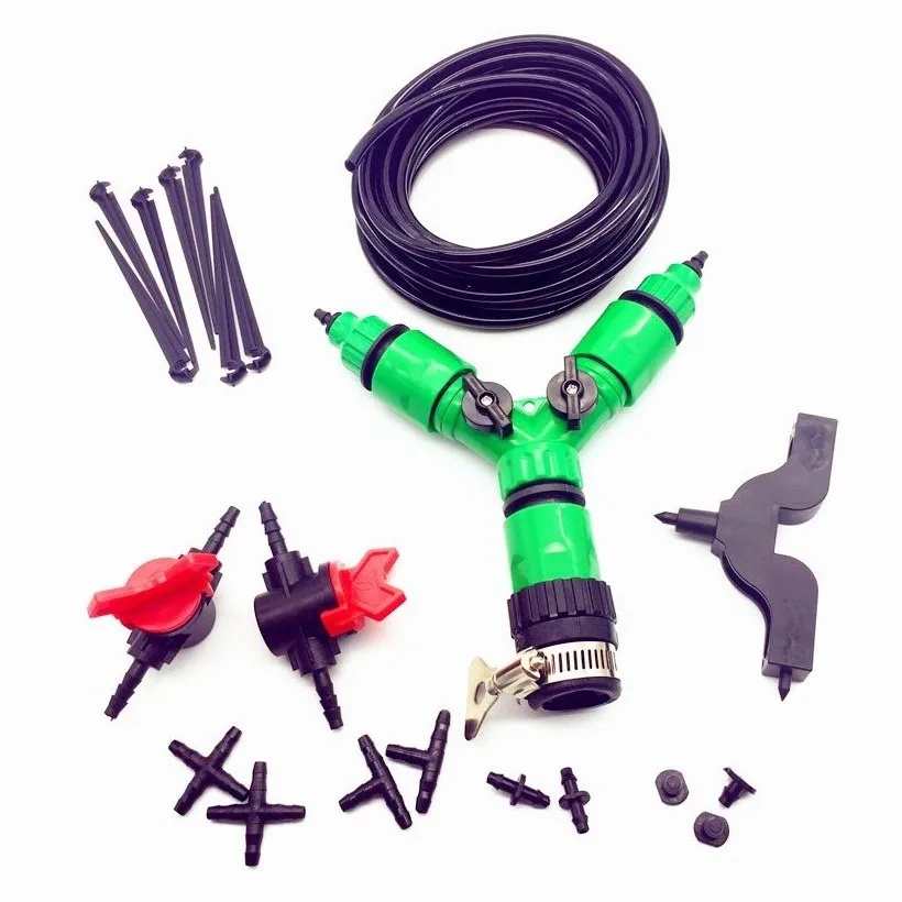 

DIY Plant Garden Watering Kit 142pcs 30m 4/7mm Hose Contact Universal With Tap Fast Interface Hose Bracket Hole Puncher Plug Tee