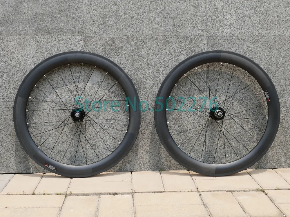 

60mm Clincher Wheelset 700C for dics brake - 3k UD Carbon Matt Glossy Road Bike Clincher Wheel Rim width 20.5mm 23mm 25mm