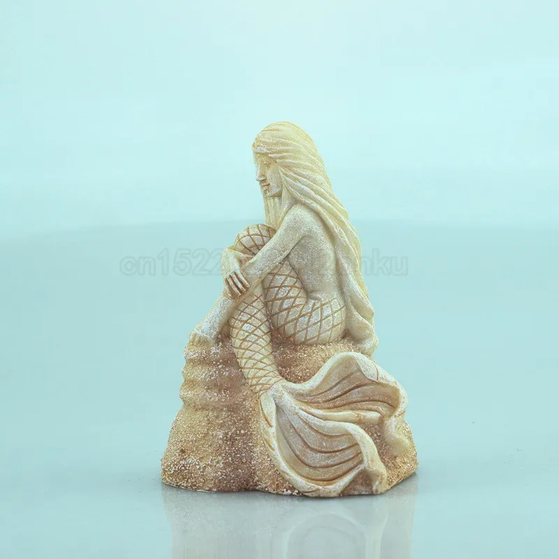 Aquarium Landscaping Decoration Resin Mermaid Shape Fish Tank Rockery Decoration Ornaments