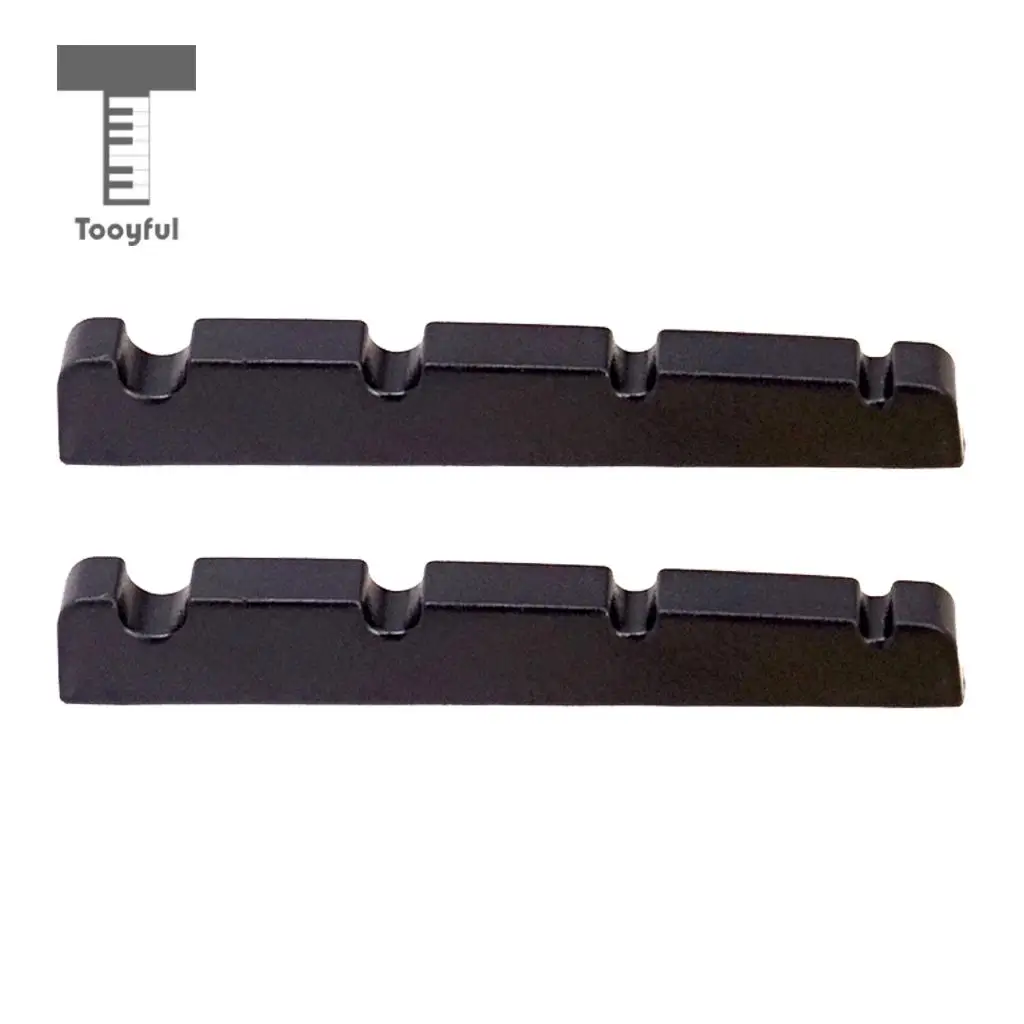 2 Pieces Slotted Nut for 4 String Electric Bass Replacements