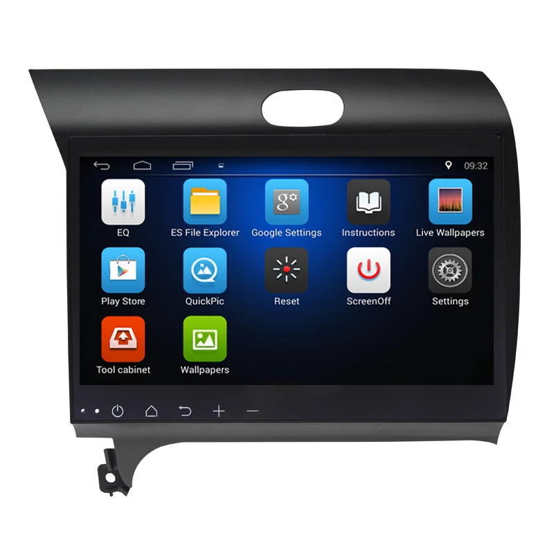 Discount 2 Din 9 Inch Car DVD Player Android 6.0 For KIA/K3/Cerato/FORTE 2012-16 With 1GB RAM GPS Navigation Radio WIFI USB RDS Quad Core 4