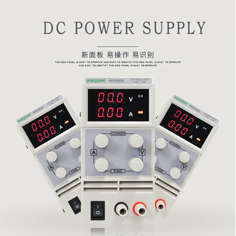 

Wanptek KPS605D Switching power supply protection transformer 60V 5A DC Digital Adjustable Power Supply for the lab transformers