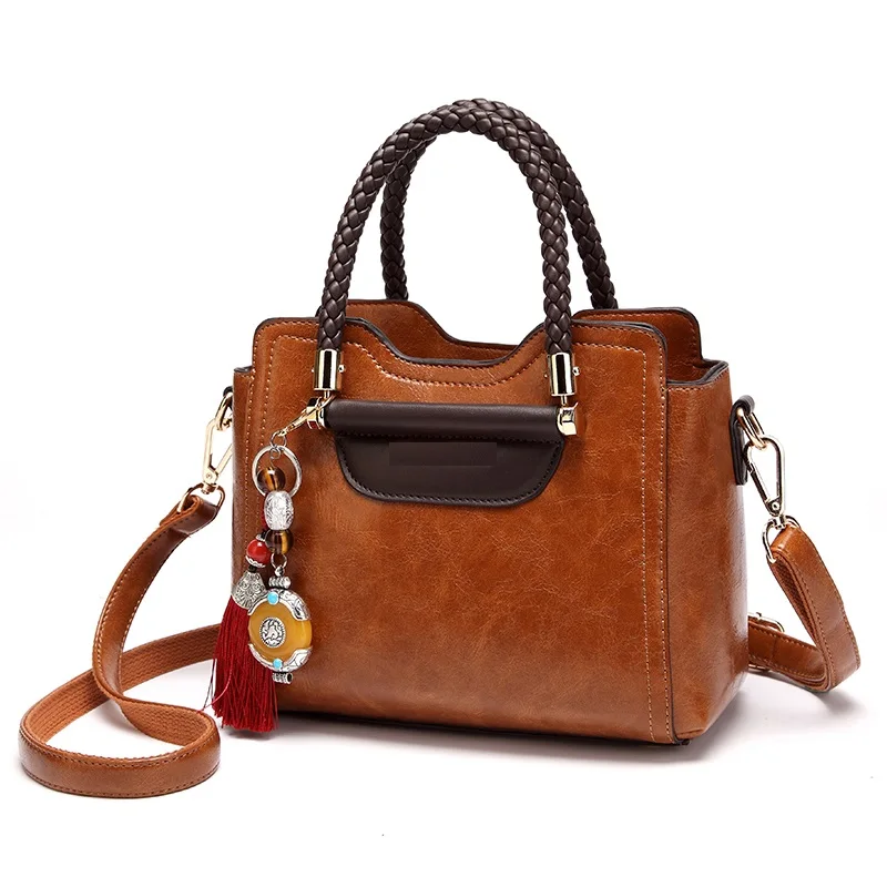 Bolsa de Mão Bolsa de Couro Bolsa de Ombro Feminino Preto Nova Moda Ladie Feminina Genuíno T54