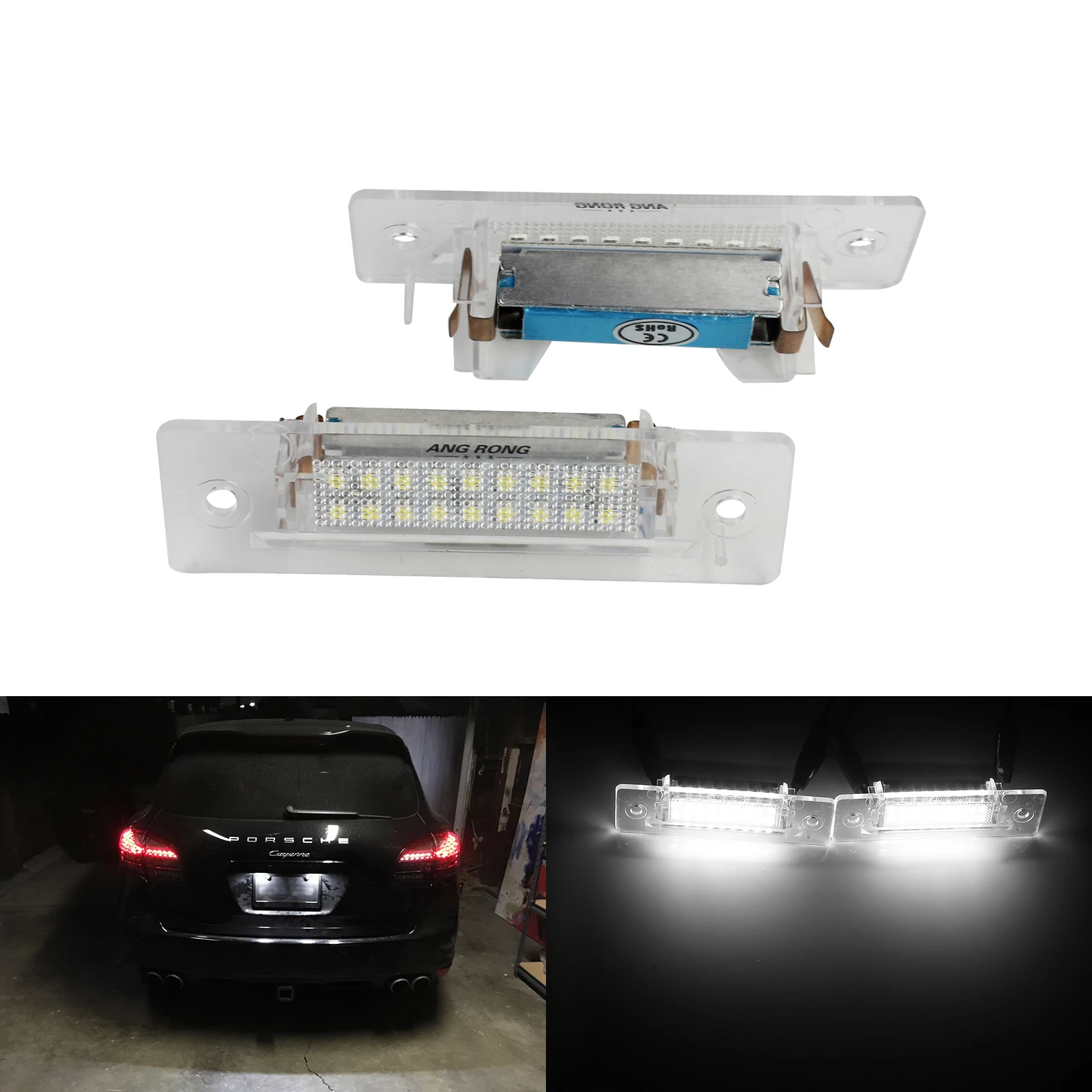 Angrong 2X Canbus Licenza Led Luce Targa Per Porsche 911 Carrera 964 993 996 968 986