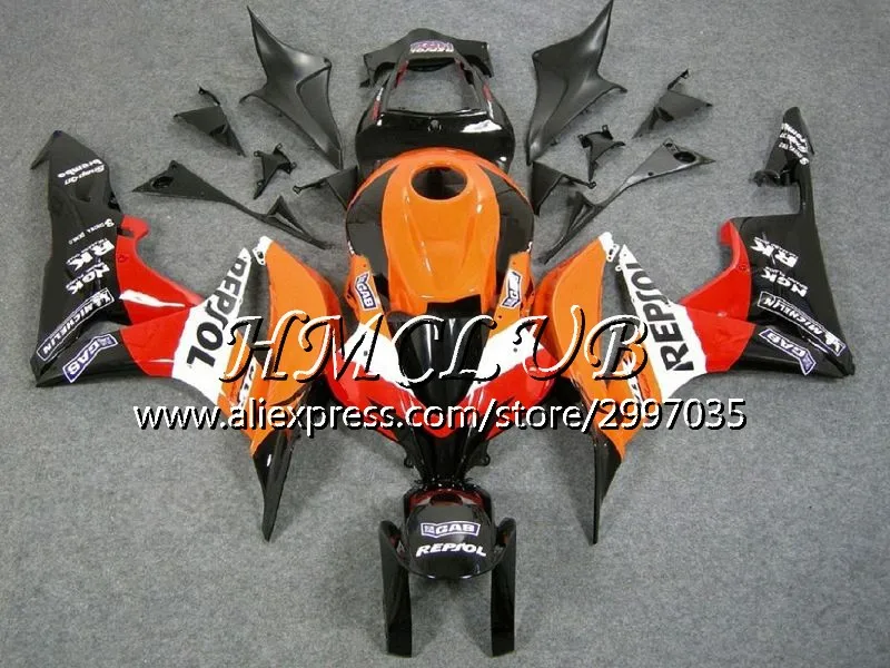 Литые изделия для Honda CBR 600 RR 600F5 CBR600RR 2007 2008 81HC. 18 CBR600F5 F5 07 08 Repsol белый CBR 600RR CBR600 RR 07 08 обтекатель - Цвет: No. 5