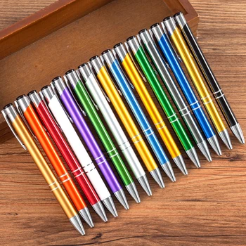 

10 pcs/lot Business Ballpoint Pens Stationery Ballpen Caneta Novelty Gift Zakka Office Material School Supplies Can Custom Logo