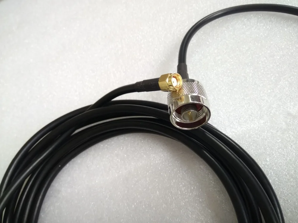 NJ a RPSMA-J vite interna hole antenna cavo RG58U SYV50-3 coassiale alimentatore rame cavo di prolunga di 3 metri