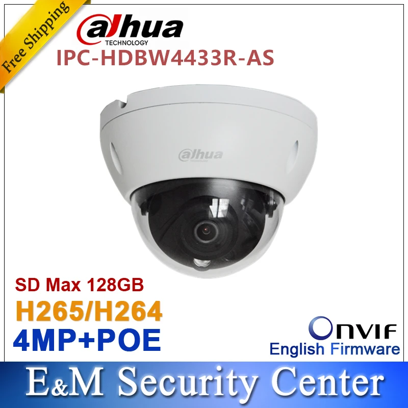 dahua IPC-HDBW4433R-AS заменить IPC-HDBW4431R-AS IP l 4MP сети POE Micro SD слот CCTV Аудио Сигнализация I/O камера