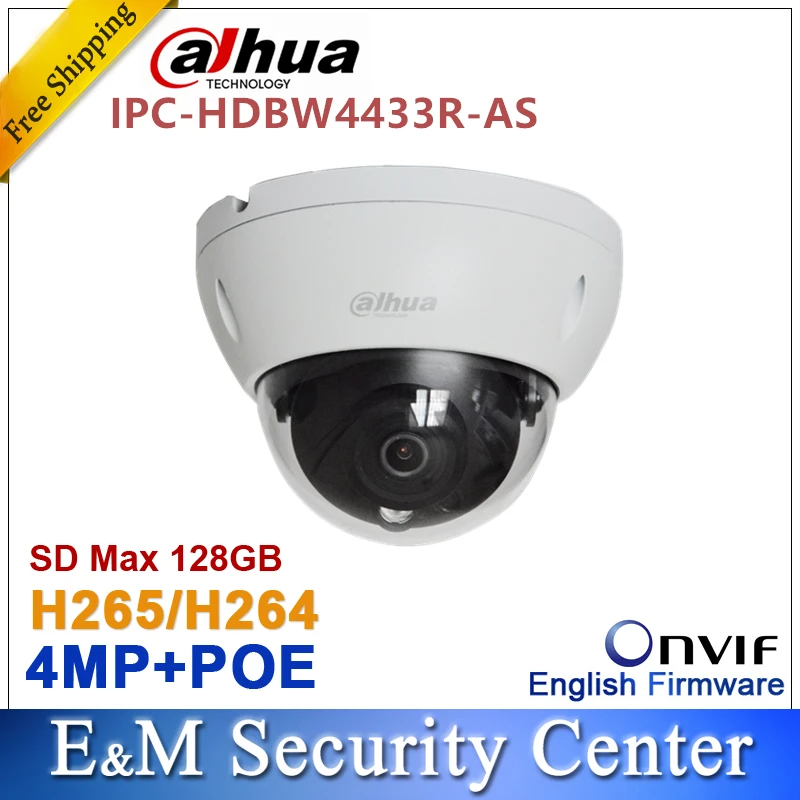 

Original dahua IPC-HDBW4433R-AS replace IPC-HDBW4431R-AS IP l 4MP network POE Micro SD slot CCTV Audio alarm I/O camera