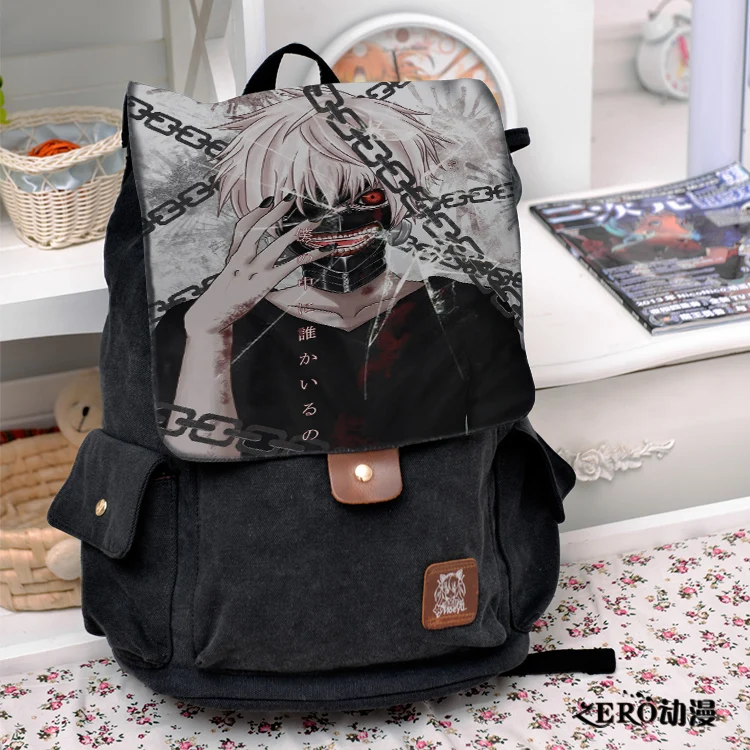 Anime tokyo ghoul Cosplay Backpack Fashion casual large capacity Bags For Men Women School Bags Anime tokyo ghoul Cosplay Backpack Fashion casual large capacity Bags For Men Women School Bags