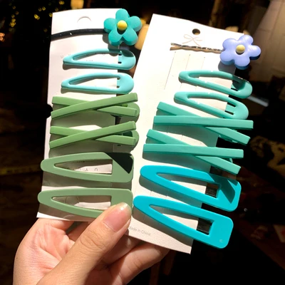 

Candy Color 7pcs/Sets Sweet Flowers Water Drop Hair Clips Barrettes Women Girls Hairpins Fashion Headwear Accessories