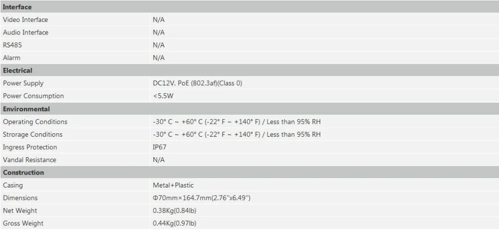 Dahua IPC-HFW1230S 2MP цилиндрическая ip-камера, заменяющая IPC-HFW1320S, для улицы, день и ночь, poe IR, 30 м, ip67, камера безопасности, cctv, IPC-SF125