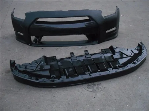 Углеродного Волокна CF 2008-2013 Skyline R35 GTR DBA-OEM-Style Front Bumnper С Поддона Картера