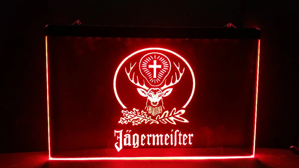 B-10 Jagermeister голова оленя светодиодный неоновая вывеска для организаций и