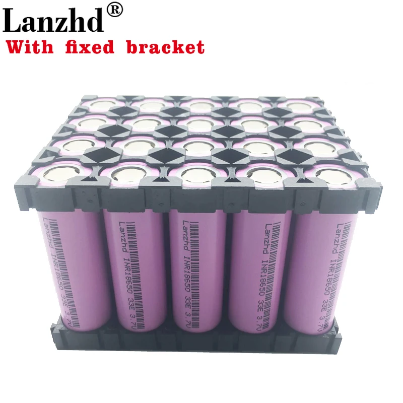 

20PCS 18650 Holder Batteries 3.7V Li ion 3300mAh 30A 18650VTC7 INR18650 battery 18650 with fixed bracket and Splicing Bracket